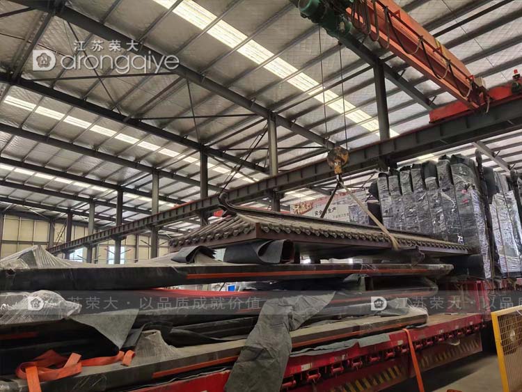 河南仿古公交候車亭發貨